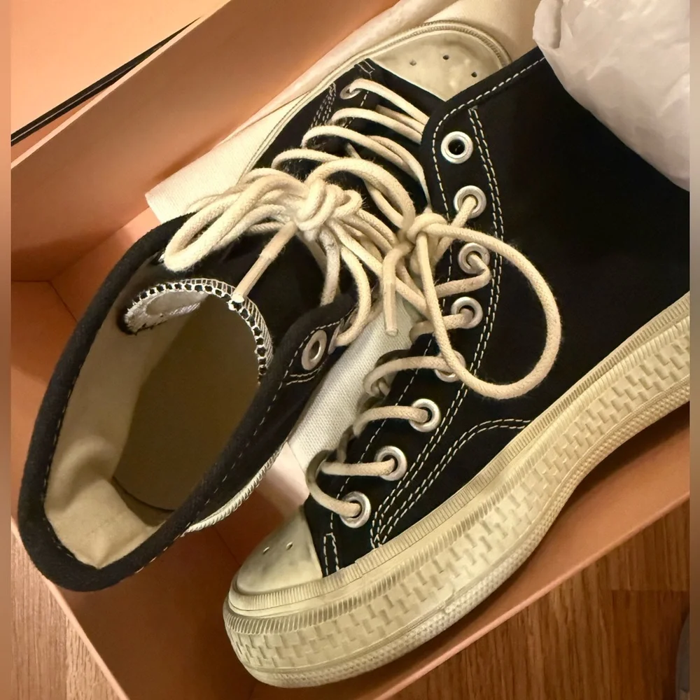 Black High-Top Sneakers - Picture 3 of 3